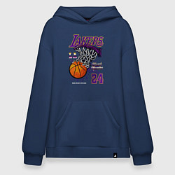 Толстовка-худи оверсайз LA Lakers Kobe, цвет: тёмно-синий