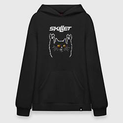 Худи оверсайз Skillet rock cat