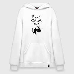 Худи оверсайз Keep calm and judo