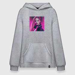 Худи оверсайз Blackpink Lisa аниме рисунок