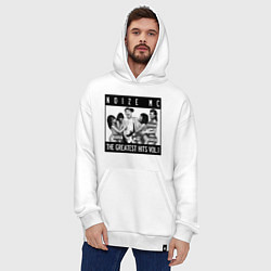 Толстовка-худи оверсайз Noize with girls, цвет: белый — фото 2