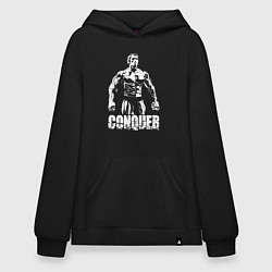 Толстовка-худи оверсайз Arnold conquer, цвет: черный