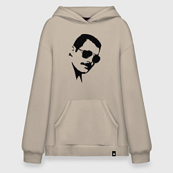 Толстовка-худи оверсайз Queen head, цвет: миндальный