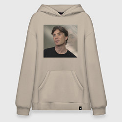 Толстовка-худи оверсайз Пустой взгляд Киллиана, цвет: миндальный