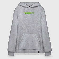 Худи оверсайз Counter strike 2 green logo