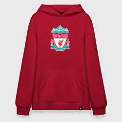 Толстовка-худи оверсайз Liverpool fc sport collection, цвет: красный