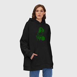 Толстовка-худи оверсайз Go Celtics, цвет: черный — фото 2