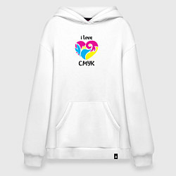 Худи оверсайз I love cmyk