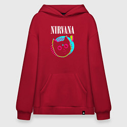 Худи оверсайз Nirvana rock star cat