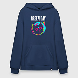 Худи оверсайз Green Day rock star cat