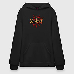 Толстовка-худи оверсайз Slipknot original, цвет: черный