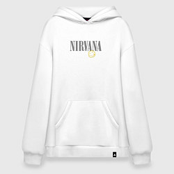 Худи оверсайз Nirvana logo smile