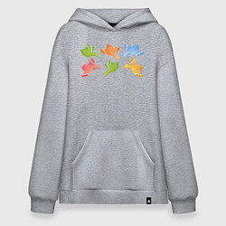 Худи оверсайз Шесть птичек