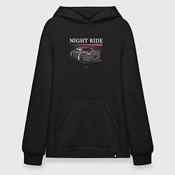 Худи оверсайз Nissan skyline night ride