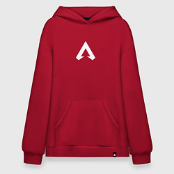 Толстовка-худи оверсайз Logo apex, цвет: красный