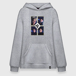 Толстовка-худи оверсайз Depeche Mode - Masses, цвет: меланж
