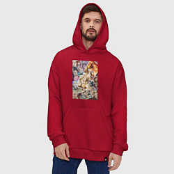 Толстовка-худи оверсайз Хвост Феи Венди Марвелл, цвет: красный — фото 2