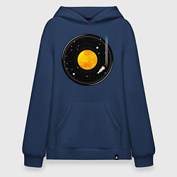 Худи оверсайз Космос в виде виниловой пластинки