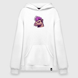 Худи оверсайз Панк капибара с ирокезом