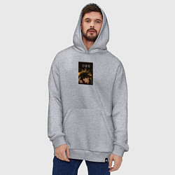 Толстовка-худи оверсайз Техен the one, цвет: меланж — фото 2