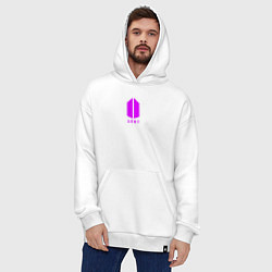 Толстовка-худи оверсайз BTS - Army, цвет: белый — фото 2