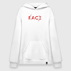 Толстовка-худи оверсайз BTS Face, цвет: белый