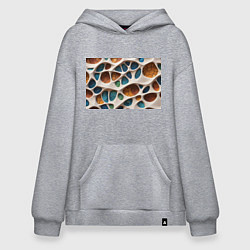 Толстовка-худи оверсайз Вдохновлено Антонио Гауди, цвет: меланж