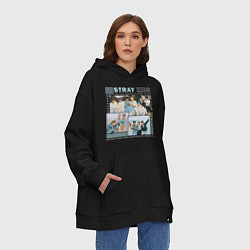 Толстовка-худи оверсайз Stray kids ot8, цвет: черный — фото 2