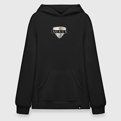 Толстовка-худи оверсайз AURUS logo auto, цвет: черный