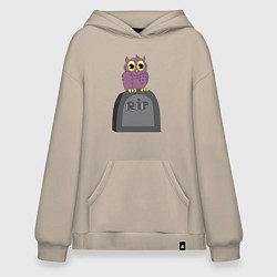 Худи оверсайз Сова на надгробии