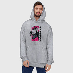 Толстовка-худи оверсайз Дандадан: Кэн, цвет: меланж — фото 2