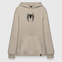 Худи оверсайз Черная эмблема Человека-паука