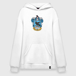 Толстовка-худи оверсайз Ravenclaw факультет, цвет: белый