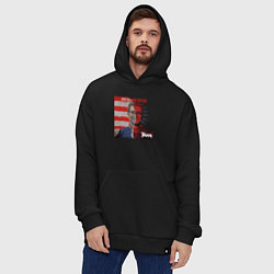 Толстовка-худи оверсайз Хоумлендер улыбается The boys, цвет: черный — фото 2