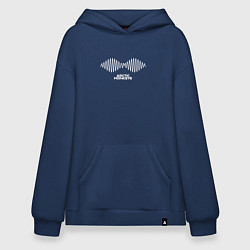Толстовка-худи оверсайз Arctic Monkeys logo, цвет: тёмно-синий
