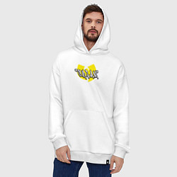 Толстовка-худи оверсайз Wu-Tang Clan cream, цвет: белый — фото 2