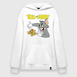 Худи оверсайз Том и Джерри - кот и мышь