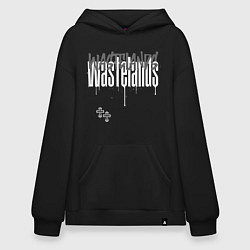 Худи оверсайз Кресты с потеками краски