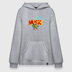 Худи оверсайз Музыкальный авокадо