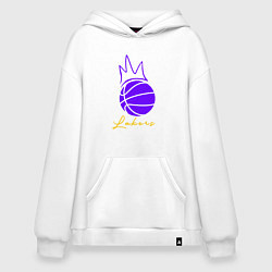 Толстовка-худи оверсайз Короли Лейкерс, цвет: белый