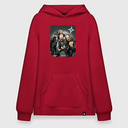Толстовка-худи оверсайз Metallica cool dudes - thrash metal, цвет: красный