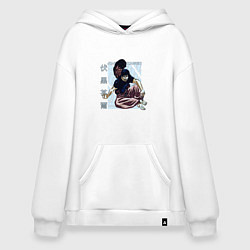 Толстовка-худи оверсайз Магическая битва Тоджи, цвет: белый