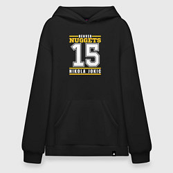 Толстовка-худи оверсайз Denver - Nocola Jokic, цвет: черный