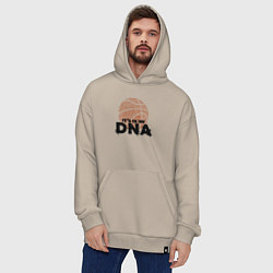 Толстовка-худи оверсайз ДНК баскетбола, цвет: миндальный — фото 2