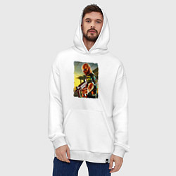 Толстовка-худи оверсайз Max Payne, цвет: белый — фото 2