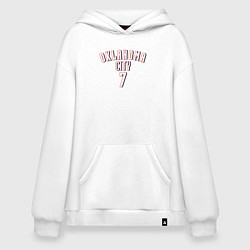 Толстовка-худи оверсайз Oklahoma City 7, цвет: белый