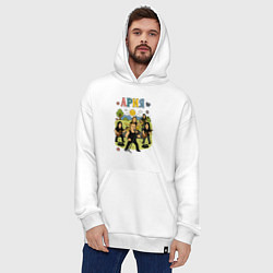 Толстовка-худи оверсайз Ария мультяшный стиль, цвет: белый — фото 2