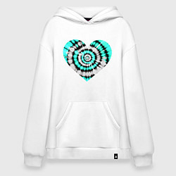Худи оверсайз Сердце Тай Дай