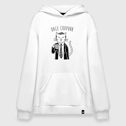 Толстовка-худи оверсайз Dale Coopurr, цвет: белый