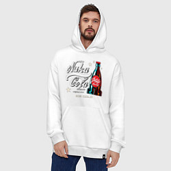 Толстовка-худи оверсайз Nuka cola - Fallout, цвет: белый — фото 2